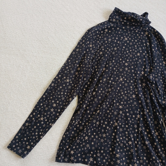 lands end ☆ starry turtleneck - Picture 1 of 8